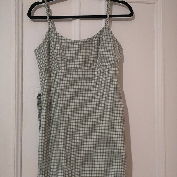 Cute little vintage summer dress (green checkered) - Picture 1 of 3